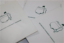 Seven (7) Masters Tournament Handbooks - Each with Safety Emergency Reporting Security Cards
