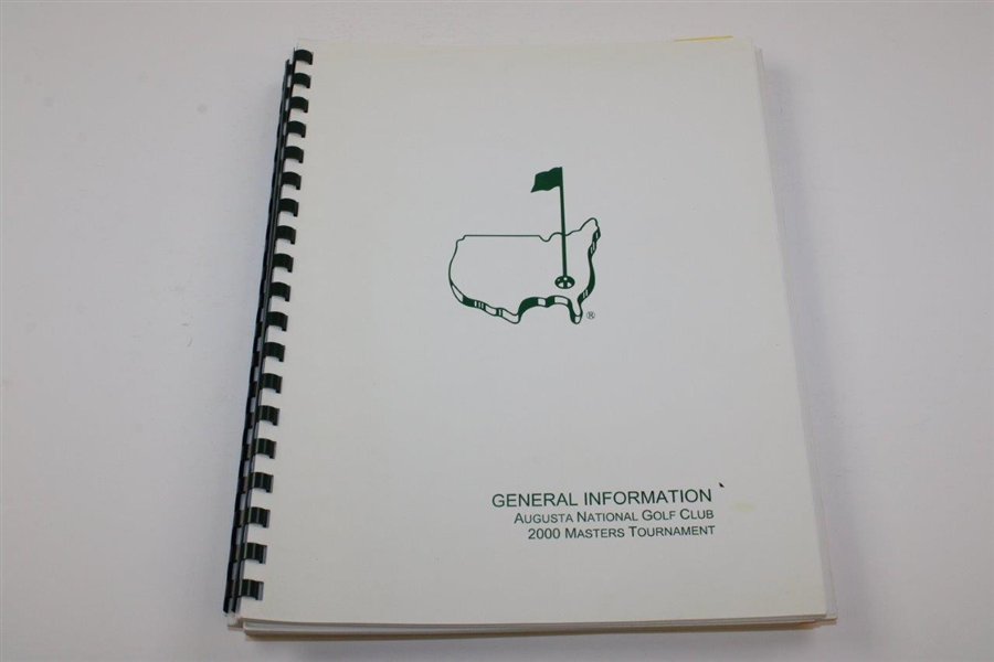 Four (4) Augusta National GC General Info Booklets with 2002 Masters Emergency Manual
