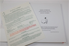Four (4) Augusta National GC General Info Booklets with 2002 Masters Emergency Manual