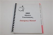 Four (4) Augusta National GC General Info Booklets with 2002 Masters Emergency Manual