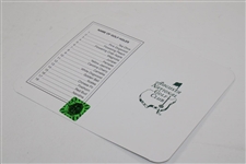 Phil Mickelson Signed 2004 Masters Embroidered Flag & ANGC Scorecard JSA ALOA