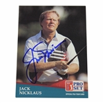 Jack Nicklaus Signed 1991 Senior PGA Tour Pro Set Golf Card JSA ALOA