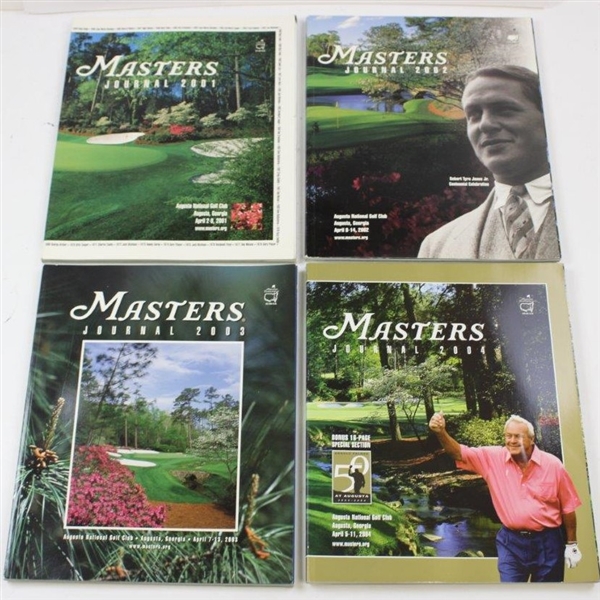 Twenty (20) Misc. Masters Tournament Official Journals - 1997-2019