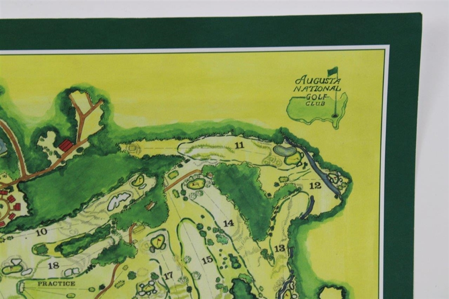 Augusta National Golf Club Aerial View Vibrant Color Poster