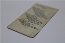 1908 E102 Honus Wagner Anonymous Caramel Golf Card