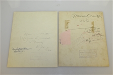 Two 1930's Maureen Orcutt London PlanetNews Original Photos - Curtis Cup Intl. Matches