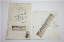 Two 1958 Tommy Bolt Wire Photos from US Open Victory