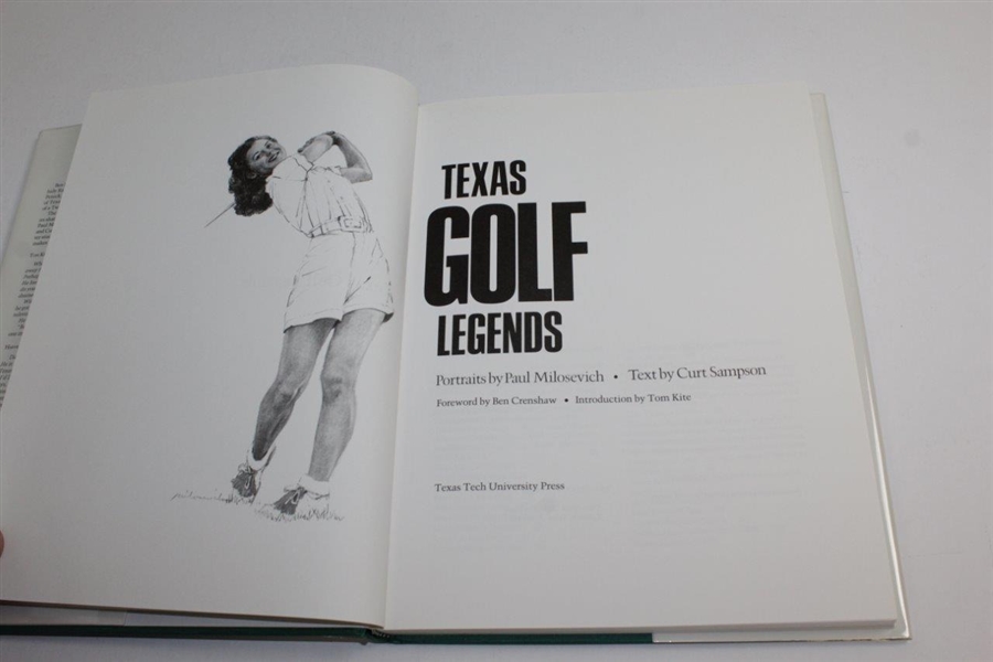 Texas Golf Legends' 1993 Book by Sampson