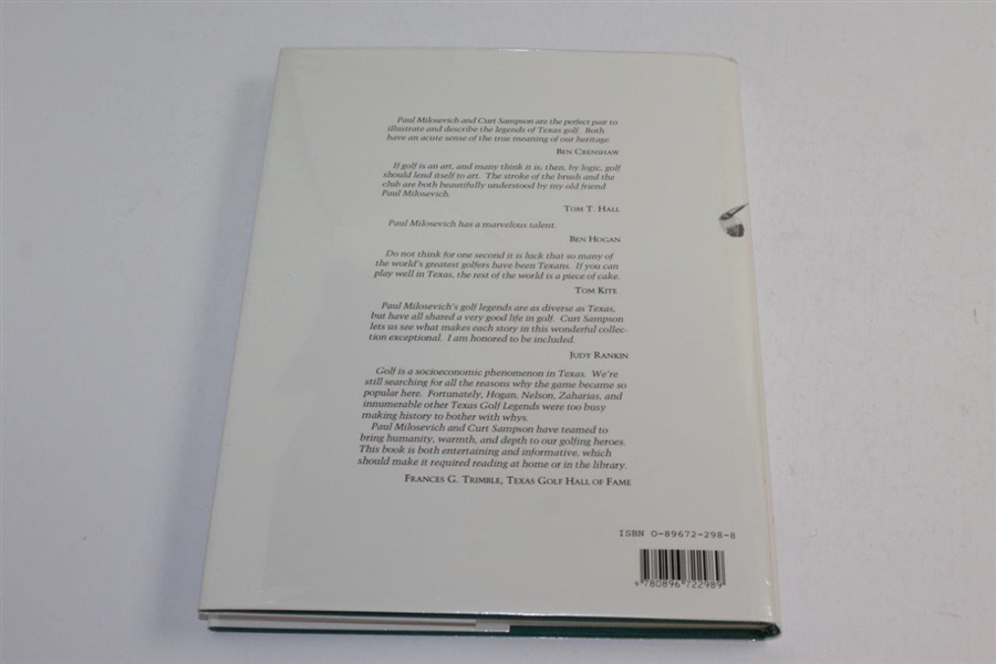 Texas Golf Legends' 1993 Book by Sampson