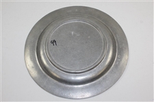 1976 Ohio Kings Island Open Pewter with Porcelain Plate