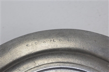 1976 Ohio Kings Island Open Pewter with Porcelain Plate