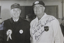 Byron Nelson Signed 8x10 Bill Mark 1965 Ryder Cup Photo to Jack Sargent JSA ALOA