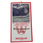 1999 PGA Championship at Medinah Wanamaker Club  Monday Ticket #01137 - Tiger win