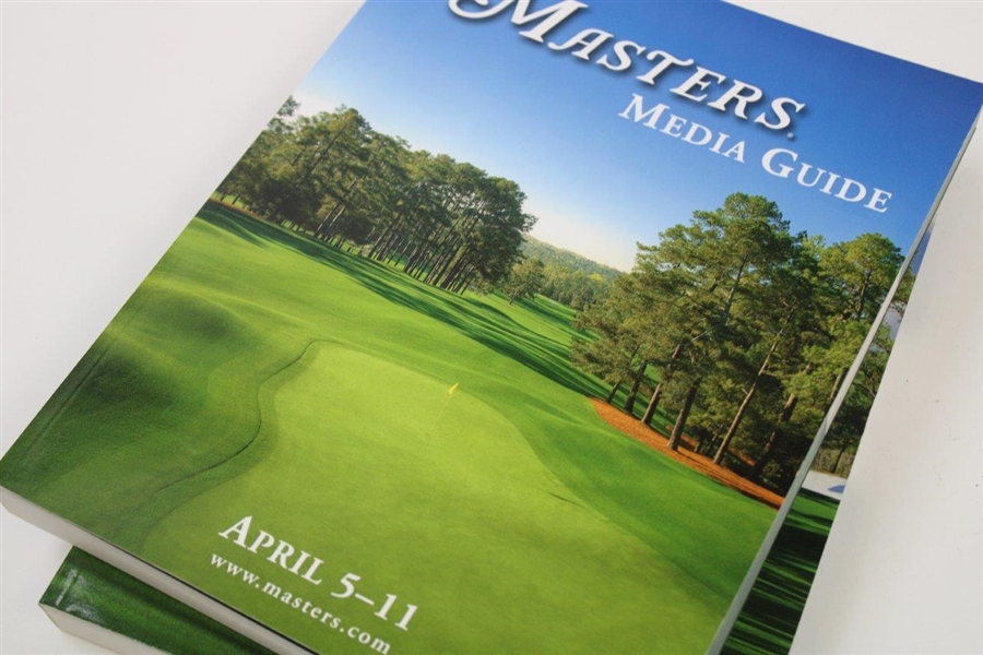 Four (4) Masters Tournament Media Guides - Not Available To Public - 2009-2011 & 2013