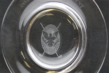 1977 USSGA Midwest Seniors Inv. Tournament Tiffany & Co. Crystal Golf Trophy Plate