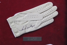 Nicklaus, Miller, Weiskopf & Aaron Signed Golf Gloves Display - 1973 Major Champs - Framed JSA ALOA