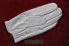 Nicklaus, Miller, Weiskopf & Aaron Signed Golf Gloves Display - 1973 Major Champs - Framed JSA ALOA
