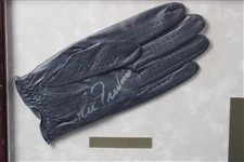 Boros, Trevino, Player & Goalby Signed Golf Gloves Display - 1968 Major Champs - Framed JSA ALOA