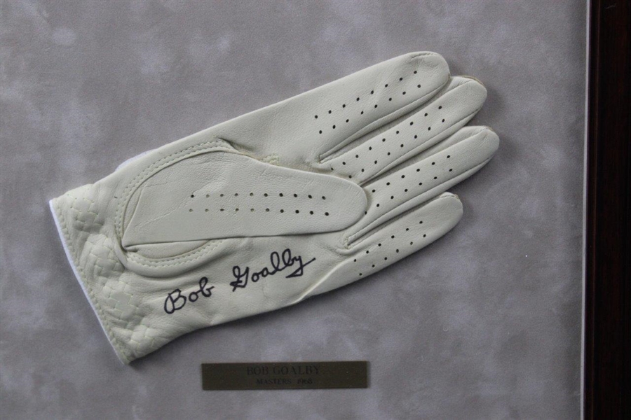 Boros, Trevino, Player & Goalby Signed Golf Gloves Display - 1968 Major Champs - Framed JSA ALOA