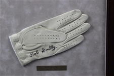 Boros, Trevino, Player & Goalby Signed Golf Gloves Display - 1968 Major Champs - Framed JSA ALOA