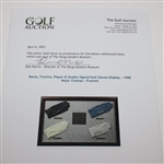 Boros, Trevino, Player & Goalby Signed Golf Gloves Display - 1968 Major Champs - Framed JSA ALOA