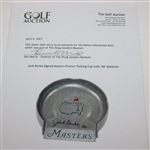 Jack Burke Signed Masters Pewter Putting Cup with '56' Notation JSA ALOA