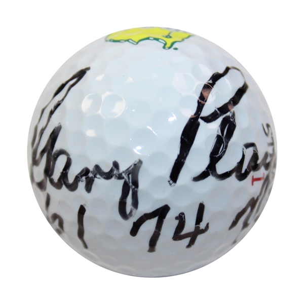 Gary Player Signed Strata Masters Logo Golf Ball with Years Won JSA ALOA