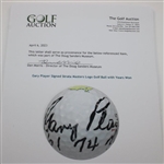 Gary Player Signed Strata Masters Logo Golf Ball with Years Won JSA ALOA