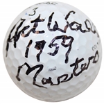 Art Wall Signed Titleist Logo Golf Ball with 1959 Masters JSA ALOA