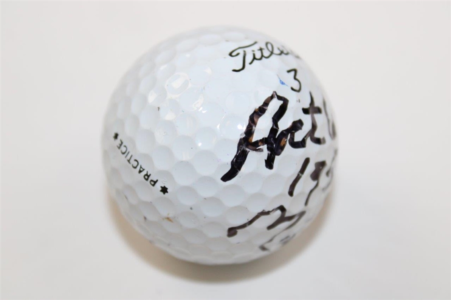 Art Wall Signed Titleist Logo Golf Ball with '1959 Masters' JSA ALOA