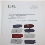 Langer, Seve, Faldo & Five (5) other Masters Champions Signed Golf Gloves JSA ALOA