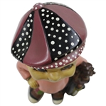 Classic 1971 Hand Painted Atlantic Mold Co. Smiling Ceramic Golfer Statue w/Clubs