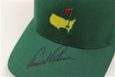 Arnold Palmer Signed Masters Tournament Official Green Caddy Hat JSA ALOA