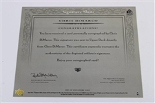 Chris Dimarco Signed Upperdeck Signature Shots Large Card
