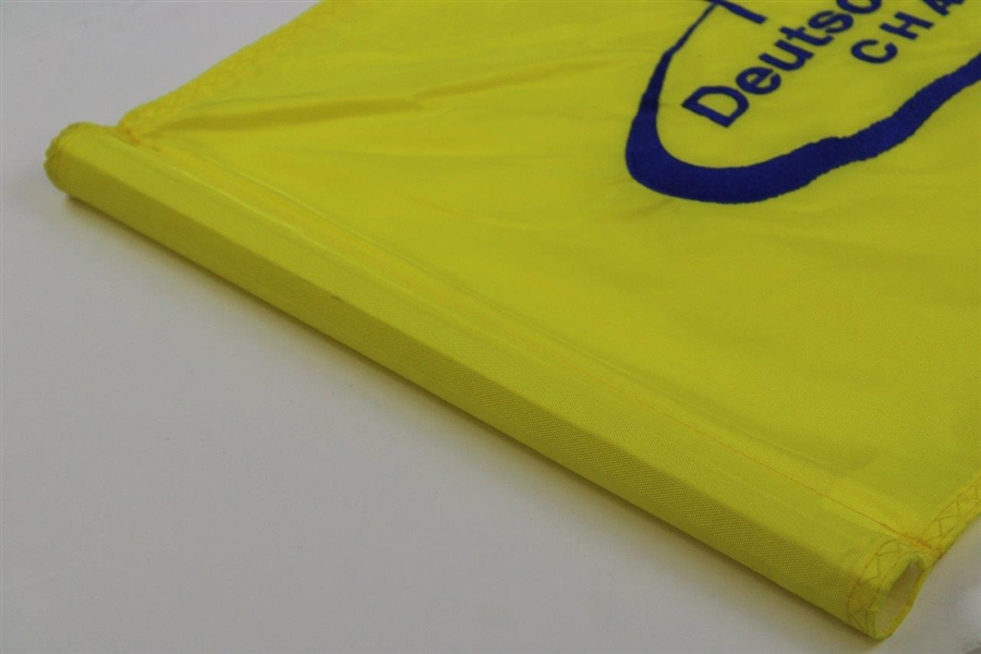 Adam Scott Signed 2003 Deutsche Bank Champ. 18th Hole Flown Champion's Flag - 1st Pro Win!