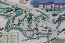 2006 Ryder Cup Team Europe Signed The K Club Matted Print JSA ALOA