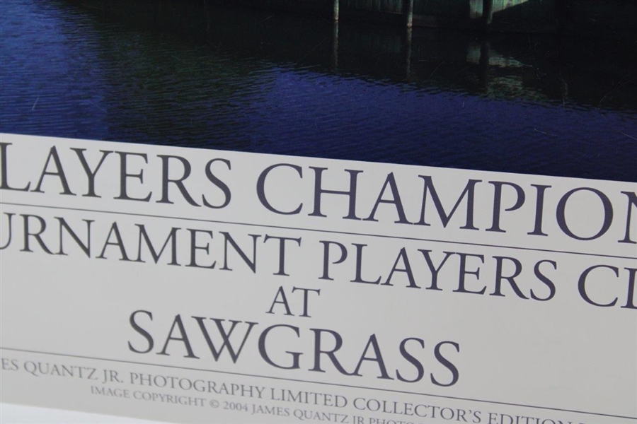 Tiger Woods Signed The Players at TPC Sawgrass 17th Hole Ltd Ed Poster JSA ALOA