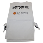 Mickelson & Montgomerie Signed Montgomerie's 1997 Shell's Wonderful World of Golf Caddy Bib JSA ALOA