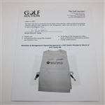 Mickelson & Montgomerie Signed Montgomerie's 1997 Shell's Wonderful World of Golf Caddy Bib JSA ALOA
