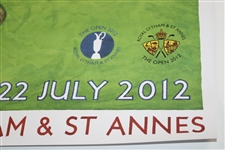 Ernie Els Signed 2012 The Open at Royal Lytham & St Annes Poster by Lee Wybranski JSA ALOA