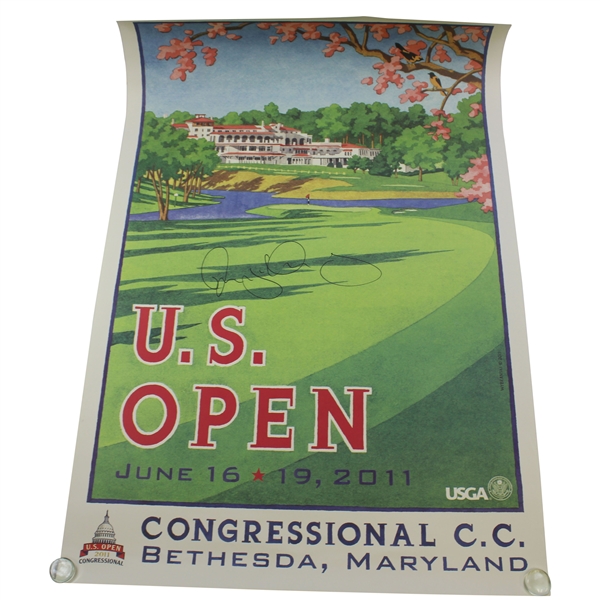 Rory McIlroy Signed 2011 US Open at Congressional CC Poster by Lee Wybranski JSA ALOA