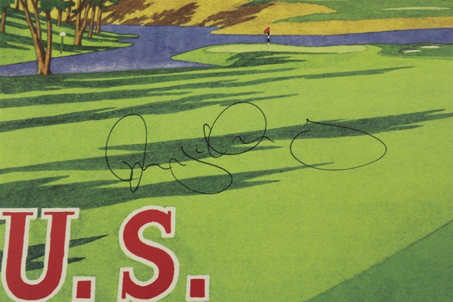 Rory McIlroy Signed 2011 US Open at Congressional CC Poster by Lee Wybranski JSA ALOA