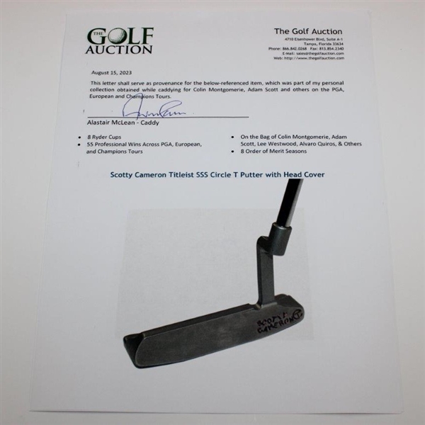 Scotty Cameron Titleist SSS Circle T Putter with Head Cover