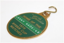 Lanny Wadkins' 1979 The Ryder Cup Matches at The Greenbrier Metal Bag Tag