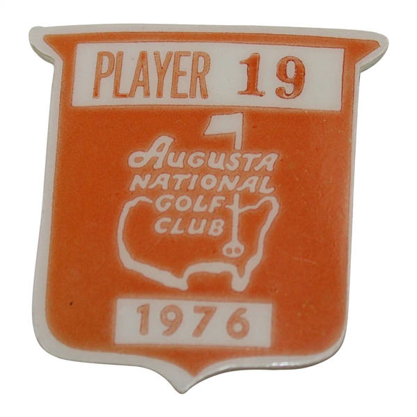 Bob Murphys 1976 Masters Tournament Official Contestant Badge #19