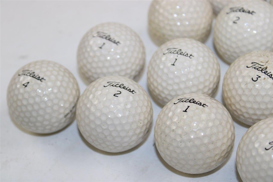 Gay Brewer's Personal Twenty (20) Classic Titleist Pro Traj 100 Golf Balls