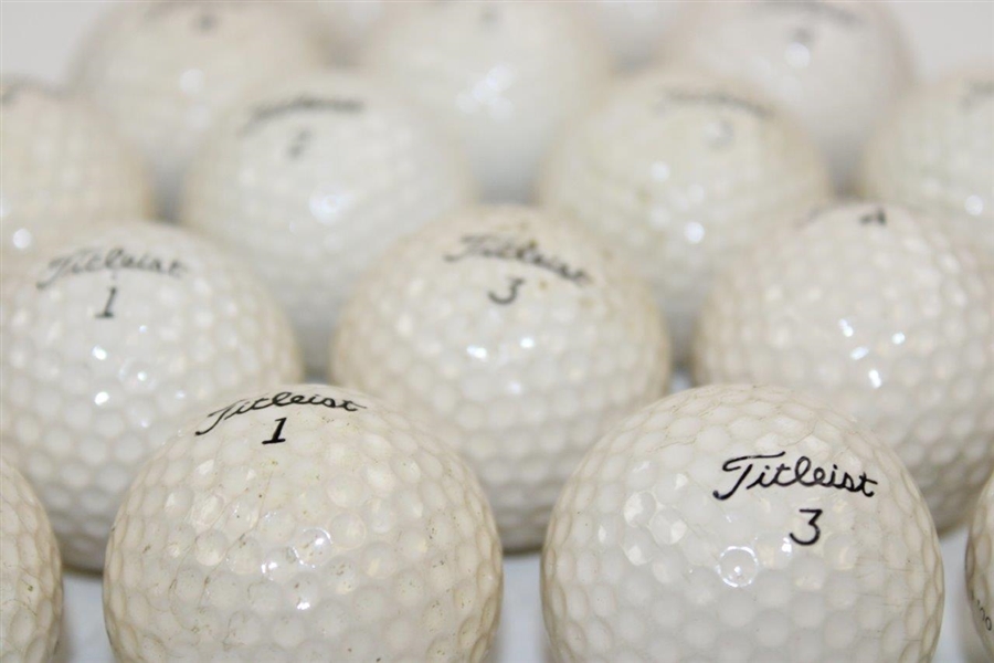 Gay Brewer's Personal Twenty (20) Classic Titleist Pro Traj 100 Golf Balls
