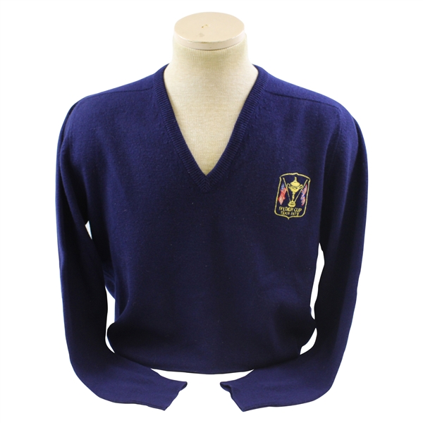 Gay Brewers 1973 Ryder Cup at Muirfield Team USA Navy Cashmere Sweater