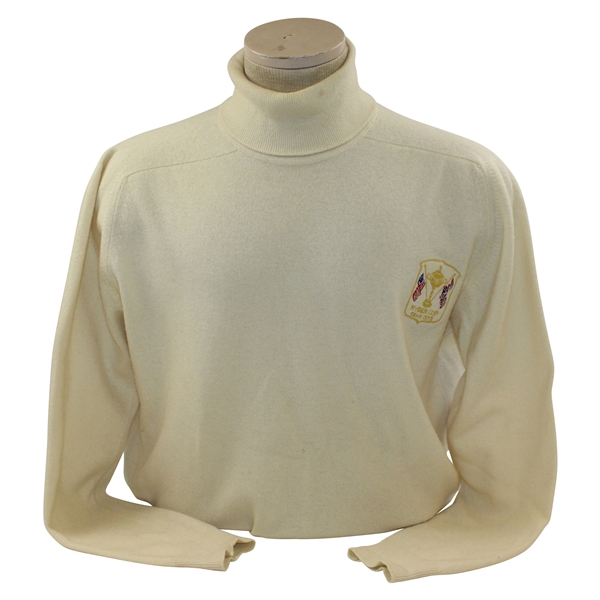 Gay Brewers 1973 Ryder Cup at Muirfield Team USA Beige Cashmere Turtleneck Sweater