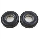 Two (2) Gay Brewer's Firestone Country Club Tires Ashtrays